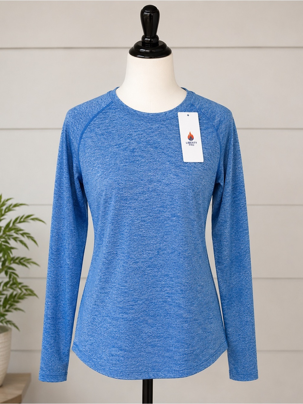 Liberty Blue Long-Sleeve Performance Tee NWT